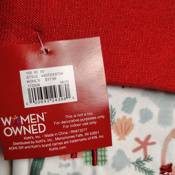 St. Nicholas Square 20 inch Flamingo and Tropical Holiday Christmas Stocking - Picture 4 of 8